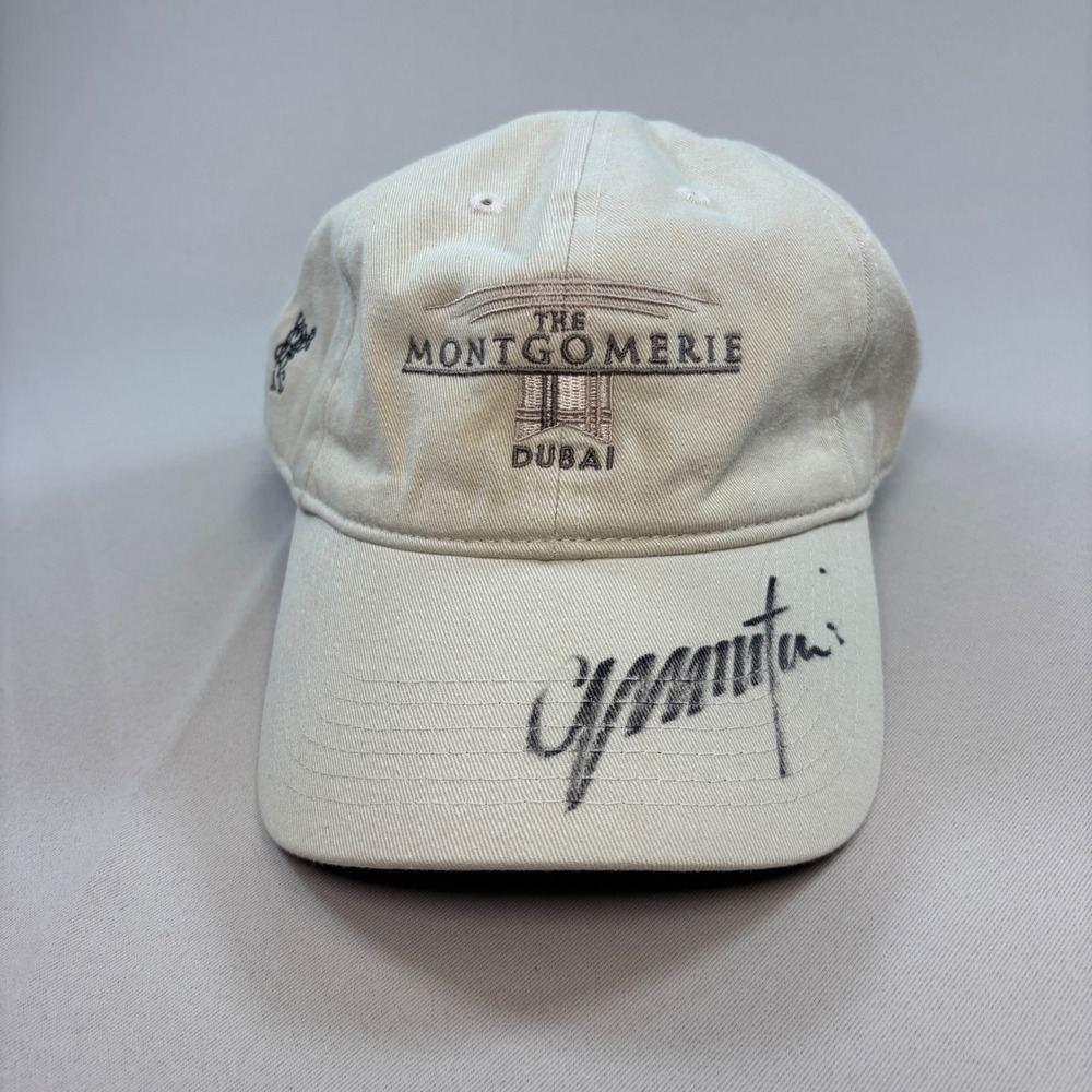 Ashworth The Montgomerie Dubai Hat Colin Montgomerie Signed Autograph NWT